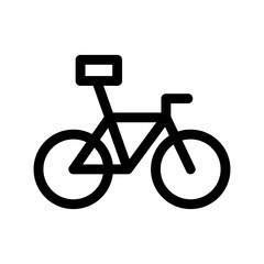 bicycle icon or logo isolated sign symbol vector illustration - high-quality black style vector icons
