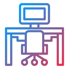Vector Design Workplace Icon Style