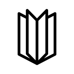 book reading icon or logo isolated sign symbol vector illustration - high-quality black style vector icons
