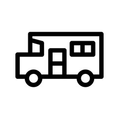 bus icon or logo isolated sign symbol vector illustration - high-quality black style vector icons
