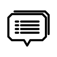 Obraz premium comment icon or logo isolated sign symbol vector illustration - high-quality black style vector icons 