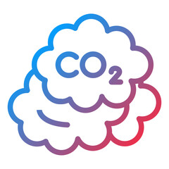 Vector Design CO2 Icon Style