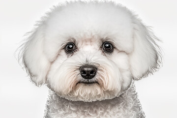 Obraz premium Bichon Frise Portrait: Capturing the Adorable Fluffiness