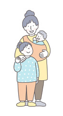 お母さんと赤ちゃん