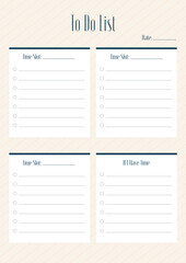 To-do list, planner template for daily checklist reminder