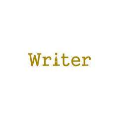 Writer logo icon isolated on white background