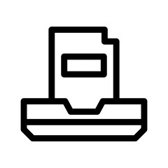 document icon or logo isolated sign symbol vector illustration - high-quality black style vector icons
