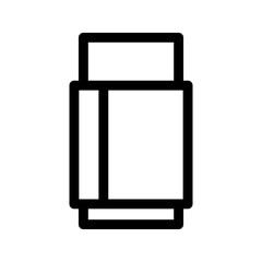 eraser icon or logo isolated sign symbol vector illustration - high-quality black style vector icons
