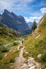 Fototapeta na wymiar Mountain landscape in French alps