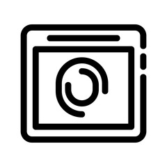 fingerprint icon or logo isolated sign symbol vector illustration - high-quality black style vector icons
