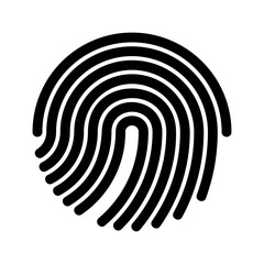 fingerprint icon or logo isolated sign symbol vector illustration - high-quality black style vector icons
