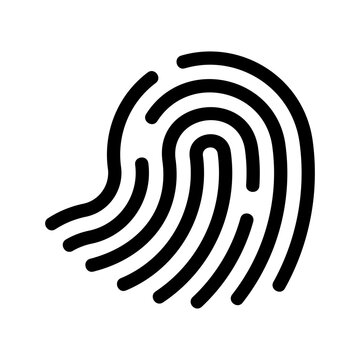 fingerprint icon or logo isolated sign symbol vector illustration - high-quality black style vector icons
