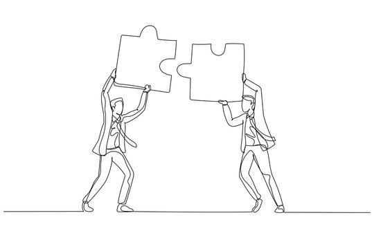 businessmen holding puzzle pieces, teamwork concept clip art preview