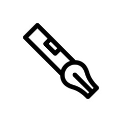 fountain pen icon or logo isolated sign symbol vector illustration - high-quality black style vector icons
