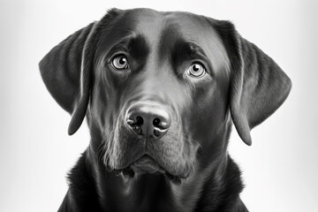 Fototapeta premium Captivating Labrador Retriever Portrait: A Perfect Tribute to Man's Best Friend