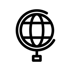 globe icon or logo isolated sign symbol vector illustration - high-quality black style vector icons
