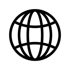 globe icon or logo isolated sign symbol vector illustration - high-quality black style vector icons
