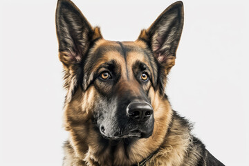 The Majestic German Shepherd: A Striking Canine Portrait