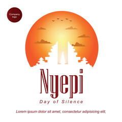 simple greetings for Nyepi day of silence with the text below
