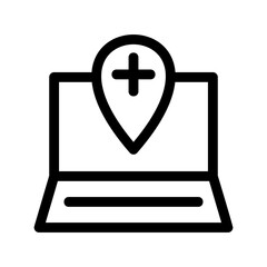 Fototapeta premium map icon or logo isolated sign symbol vector illustration - high-quality black style vector icons 