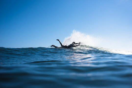 Young Man enthusiastic with Surf stoke