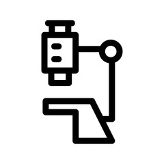 microscope icon or logo isolated sign symbol vector illustration - high quality black style vector icons
