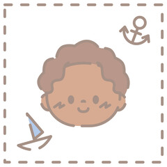 80sのレトロデザインキャラクター★PNG