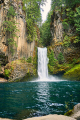 Fototapeta na wymiar Waterfall in Yosemite National Park, California, United States of America