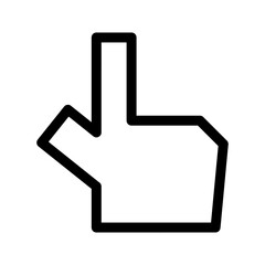 pointing icon or logo isolated sign symbol vector illustration - high quality black style vector icons
