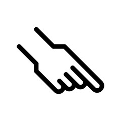 pointing icon or logo isolated sign symbol vector illustration - high quality black style vector icons
