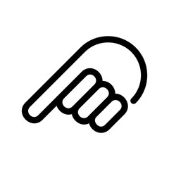 pointing icon or logo isolated sign symbol vector illustration - high quality black style vector icons
