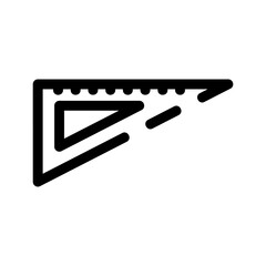 protractor icon or logo isolated sign symbol vector illustration - high quality black style vector icons
