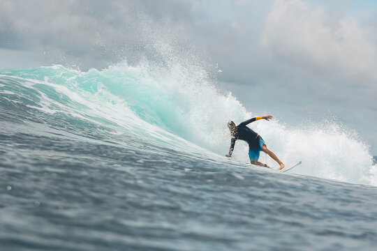 Surfer on a wave
