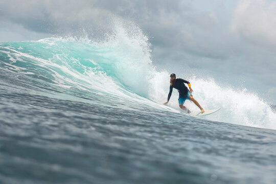 Surfer on a wave