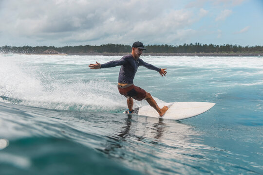 Surfer on a wave