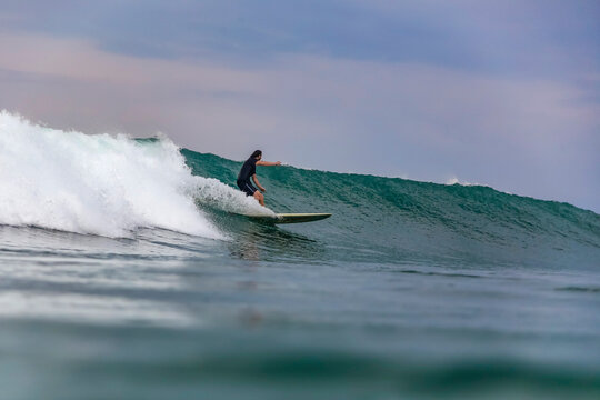 Surfer on a wave