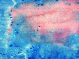 abstract textural background with deep blue and pink paint