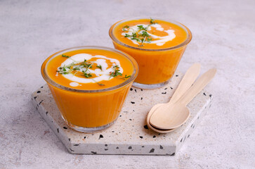 Orange cream soup