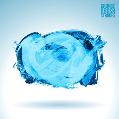 Fototapeta premium Brush stroke and texture. Grunge vector abstract hand - painted element.