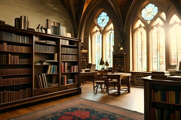 gothic library church 