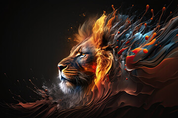 Fantasy Lion Head