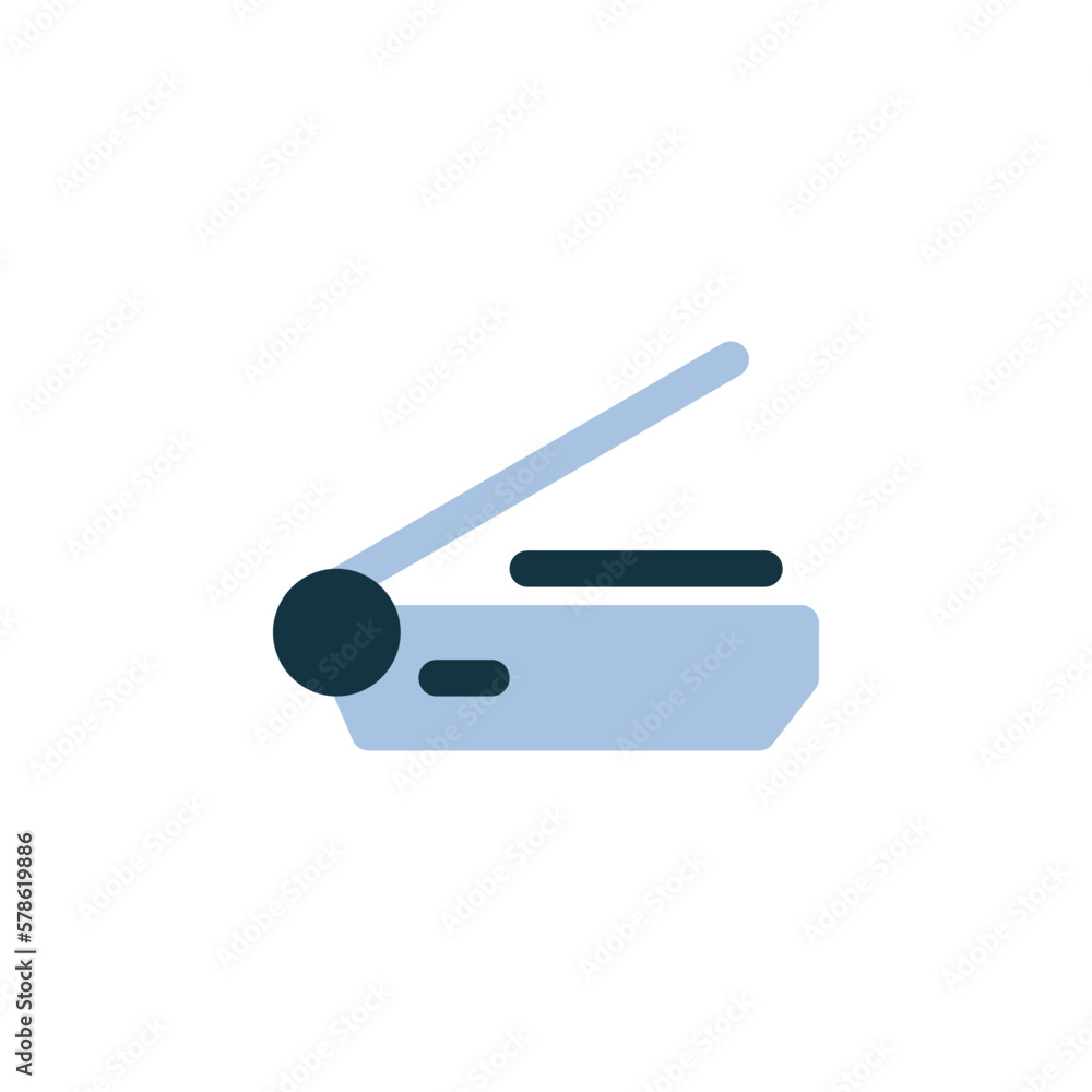 Poster scanner vector icon. computer component icon flat style. perfect use for logo, presentation, website