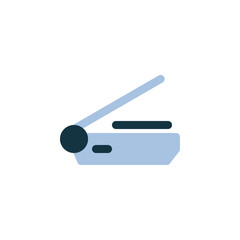 scanner vector icon. computer component icon flat style. perfect use for logo, presentation, website, and more. simple modern icon design line style