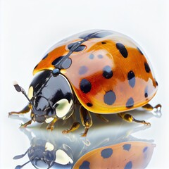 Obraz premium ladybug on a white background. Generative AI