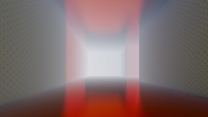 alone in empty backroom liminal space