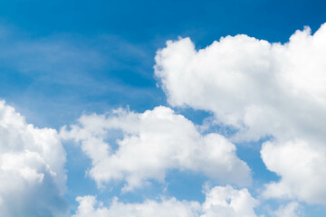 Blue sky background with white clouds. Nature cloud blue sky background.