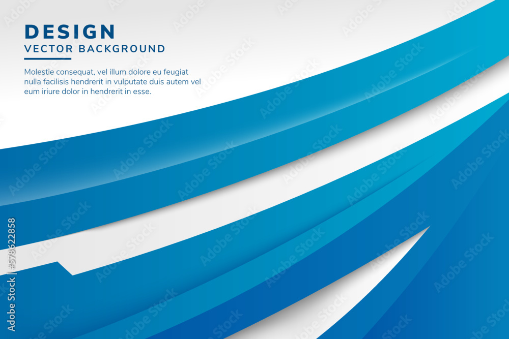 Poster colorful geometric background. multicolor blue elements with curve gradient. dynamic shapes composit