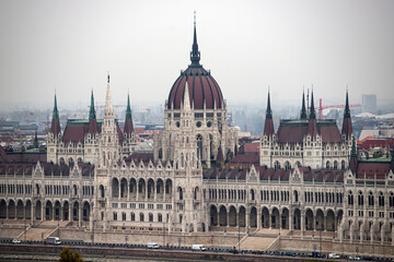 Fototapeta premium Budapest beautiful view with Hungarian parliament building.