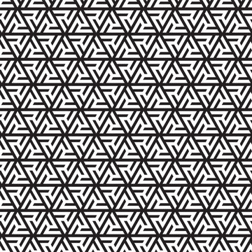 Seamless abstract geometric triangular weave pattern