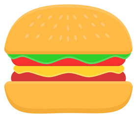 hamburger isolated